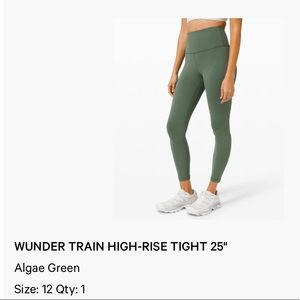 NWOT! Lululemon Athletica Wunder Train 25” Sz 12